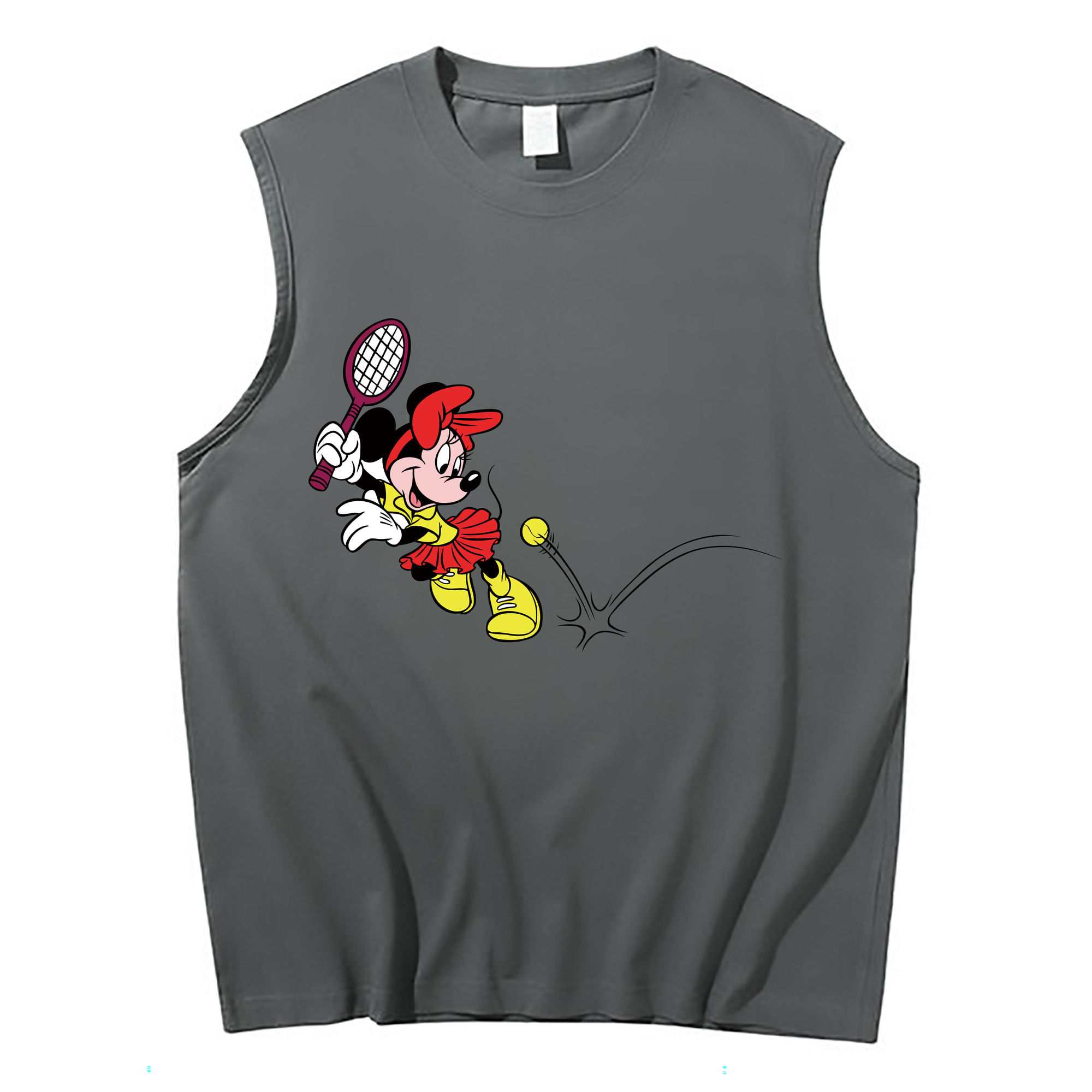 ミッキーマウス Mickey Mouse コットン100％タンクトップ（フロントプリント）